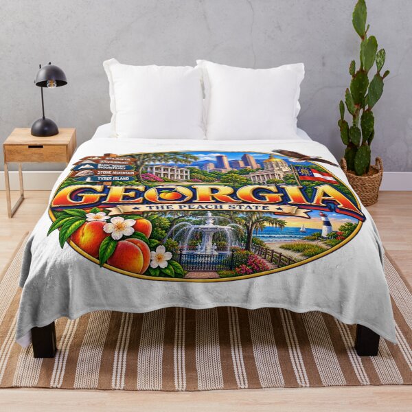 Item preview, Georgia Peach State Travel Doodle designed and sold by Awarrie.