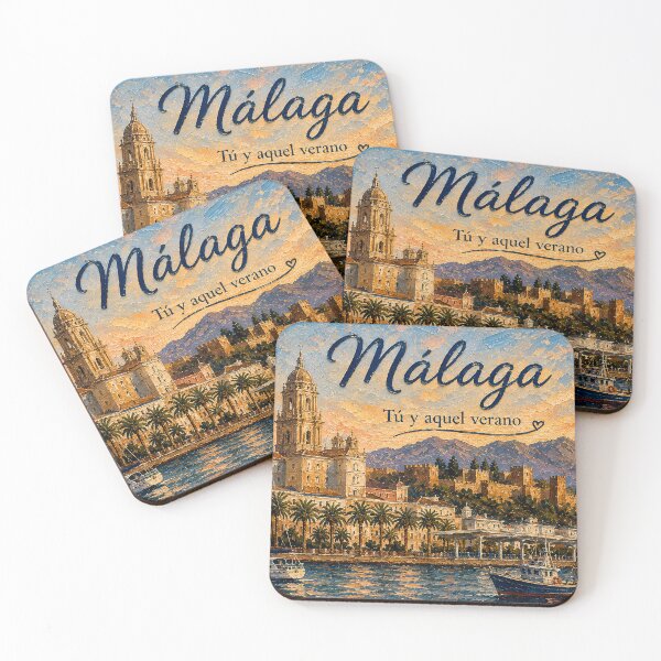 Item preview, Málaga You and That Summer – Skyline Cathedral and Port designed and sold by TrazoLibreCo7.