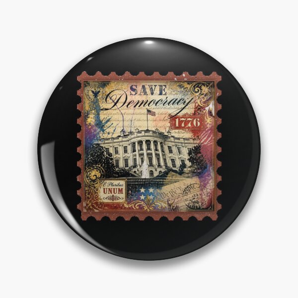 Item preview, Postage Stamp Design - Save Democracy  designed and sold by Wilcox PhotoArt.