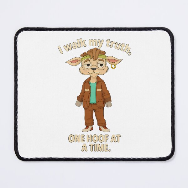 Item preview, Copy of Goat Farmer Good Vibes I'm Growing At My Own Pace Cartoon designed and sold by retrotoonz.