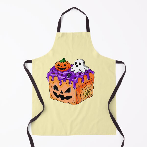 Item preview, Festive Halloween Bakery Cube Toast Topped with Ghost and Black Spider designed and sold by RS4you.