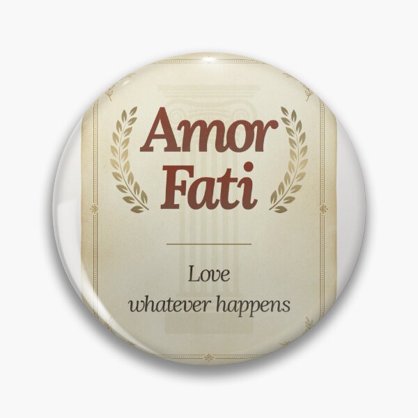 Item preview, Amor Fati - Elegant Script Stoic Quote - Roman Red Version designed and sold by Stoic Core.