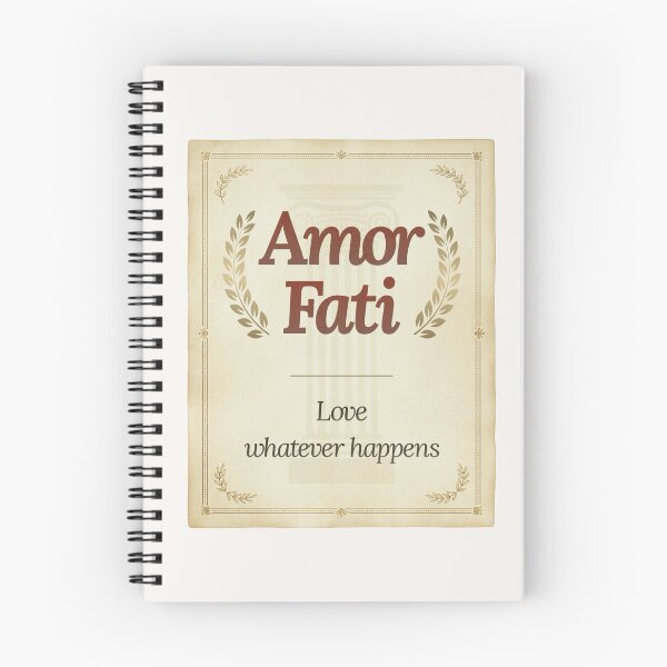 Item preview, Amor Fati - Elegant Script Stoic Quote - Roman Red Version designed and sold by Stoic Core.