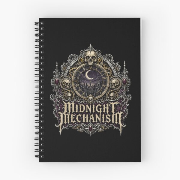 Item preview, HALLOWEEN Midnight Mechanism – Dark Clockwork Steampunk Art designed and sold by Uglyandcute.