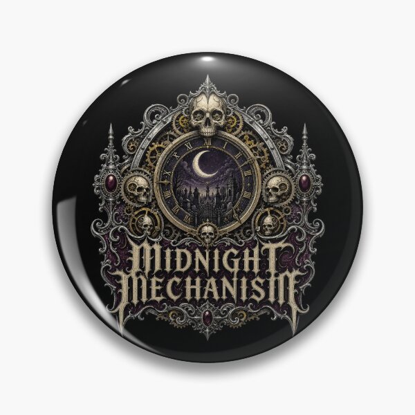 Item preview, HALLOWEEN Midnight Mechanism – Dark Clockwork Steampunk Art designed and sold by Uglyandcute.