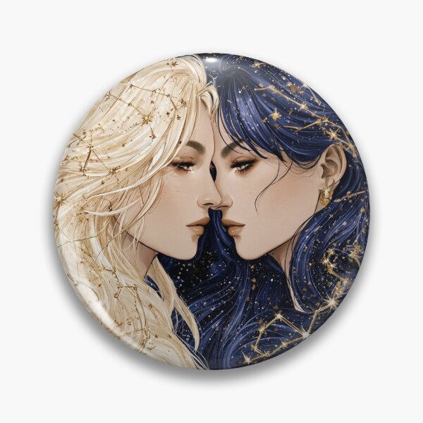 Item preview, Gemini Celestial Twins Zodiac Astrology designed and sold by MythicMood.