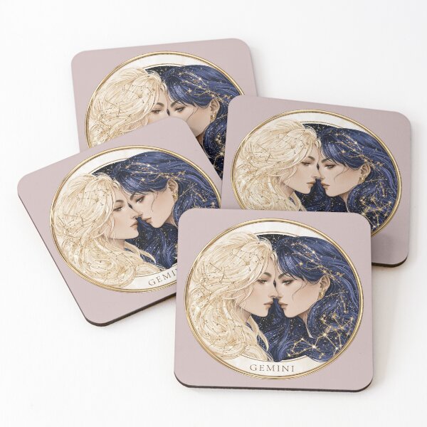 Item preview, Gemini Celestial Twins Zodiac Astrology designed and sold by MythicMood.
