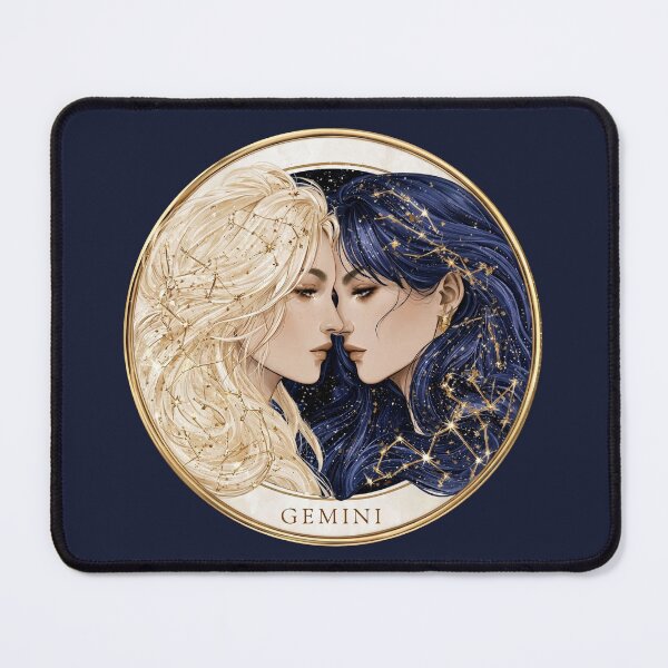 Item preview, Gemini Celestial Twins Zodiac Astrology designed and sold by MythicMood.