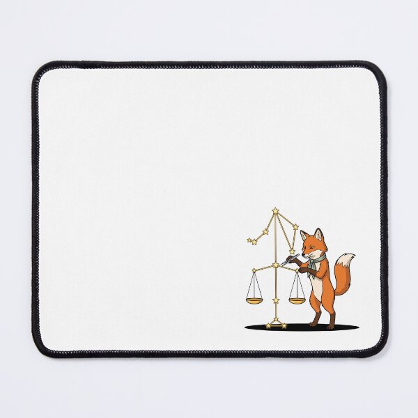 Item preview, Clever Fox Adjusting Libra Constellation Scales Precision Art designed and sold by Rare By Hero.
