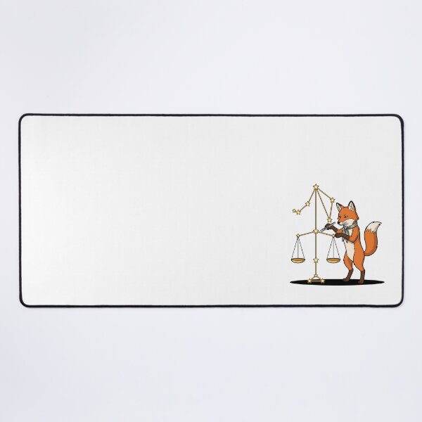 Item preview, Clever Fox Adjusting Libra Constellation Scales Precision Art designed and sold by Rare By Hero.