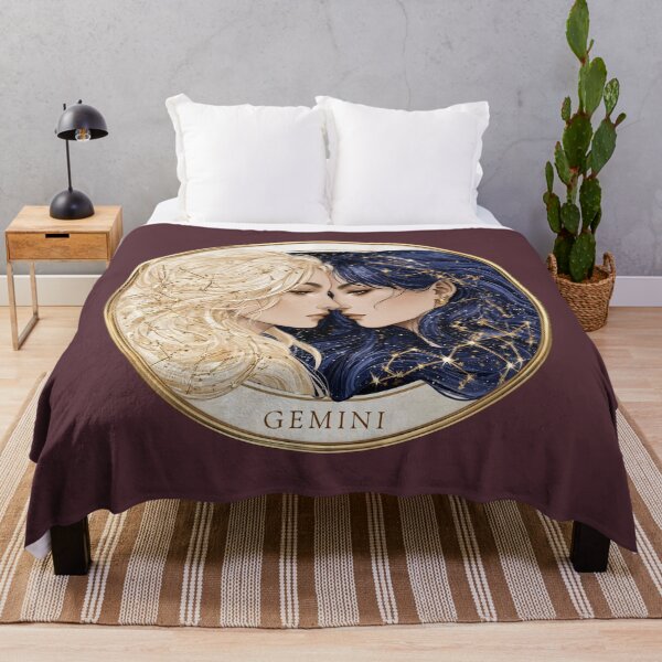 Item preview, Gemini Celestial Twins Zodiac Astrology designed and sold by MythicMood.