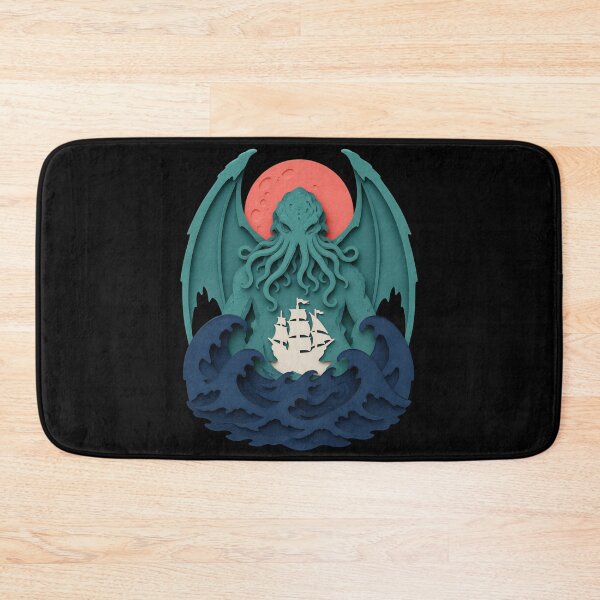 Item preview, Lovecraft Paper-Cut Cthulhu Over Stormy Seas designed and sold by Fenay Designs.