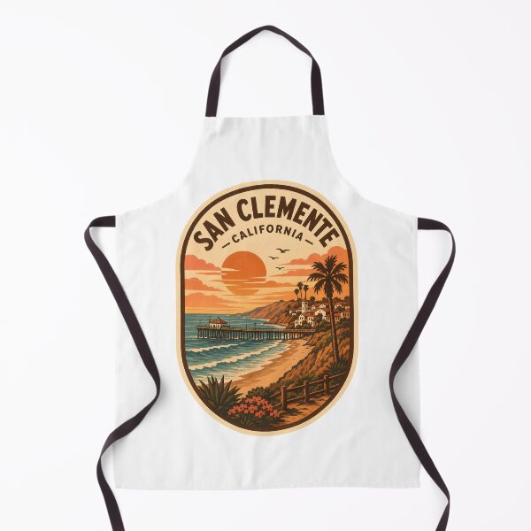 Item preview, San Clemente California Vintage Ocean Pier Beach Badge designed and sold by LittleArij.