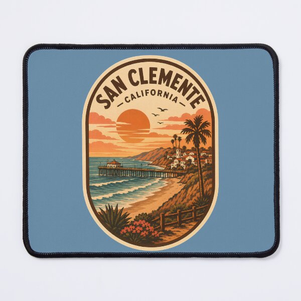 Item preview, San Clemente California Vintage Ocean Pier Beach Badge designed and sold by LittleArij.