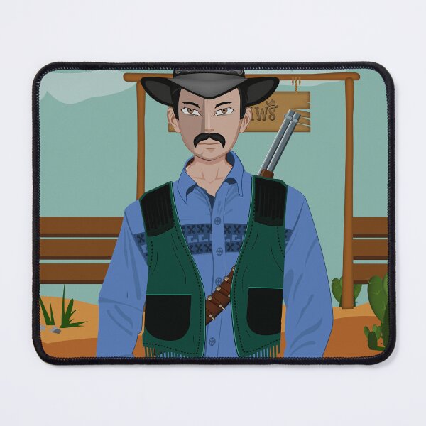 Item preview, The Frontier Preacher - Vintage Wild West Ranger Vector Art designed and sold by OutlawsDesign26.