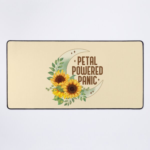 Item preview, Petal Powered Panic - Funny Sunflower Crescent Moon Boho Art designed and sold by the-Z3nith.