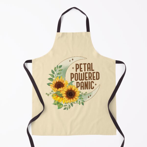 Item preview, Petal Powered Panic - Funny Sunflower Crescent Moon Boho Art designed and sold by the-Z3nith.