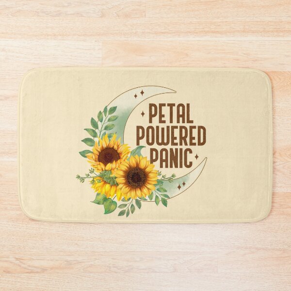 Item preview, Petal Powered Panic - Funny Sunflower Crescent Moon Boho Art designed and sold by the-Z3nith.