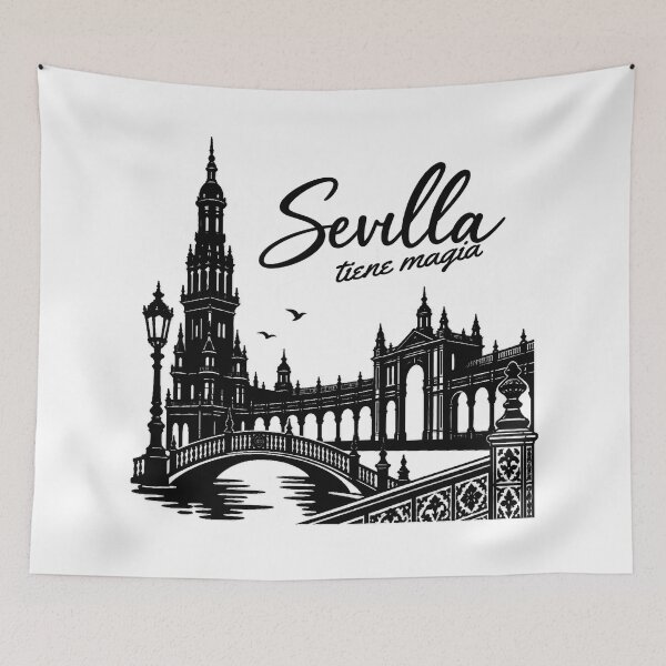 Item preview, Seville Has Magic – Plaza de España designed and sold by TrazoLibreCo7.