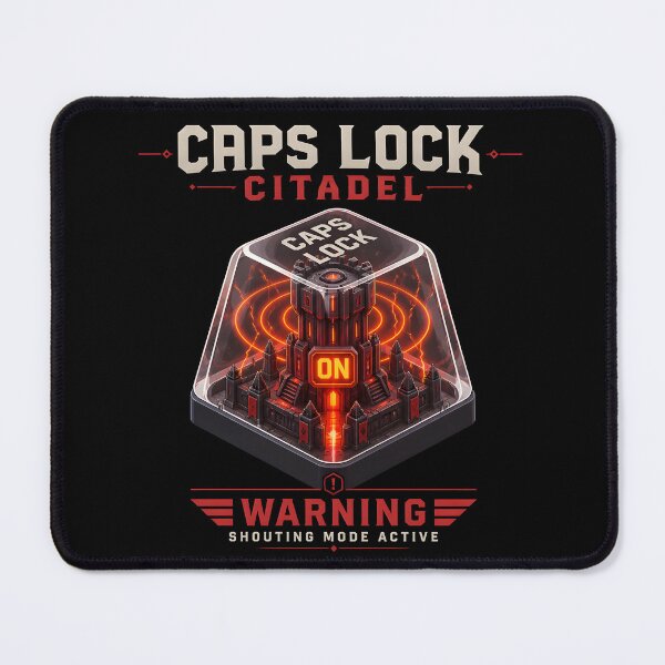 Item preview, Caps Lock Citadel Shouting Mode Resin Keycap Keyboard designed and sold by ThirdShiftLab.