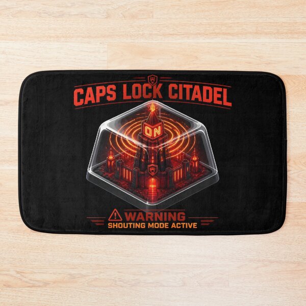 Item preview, Caps Lock Citadel Shouting Mode Resin Keycap Keyboard designed and sold by ThirdShiftLab.