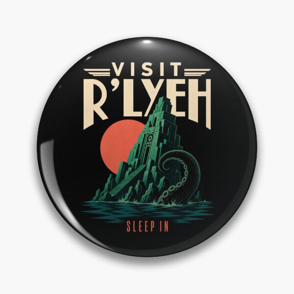 Item preview, Lovecraft Visit R'lyeh - Sleep-In Travel Poster designed and sold by Fenay Designs.