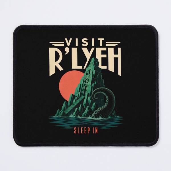 Item preview, Lovecraft Visit R'lyeh - Sleep-In Travel Poster designed and sold by Fenay Designs.