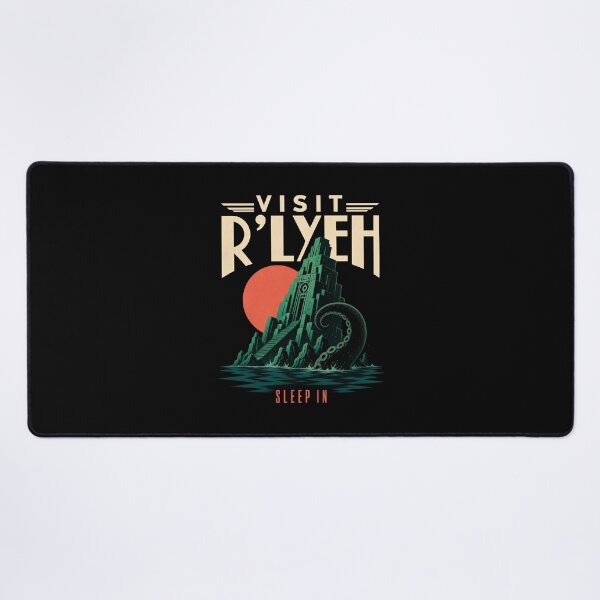 Item preview, Lovecraft Visit R'lyeh - Sleep-In Travel Poster designed and sold by Fenay Designs.