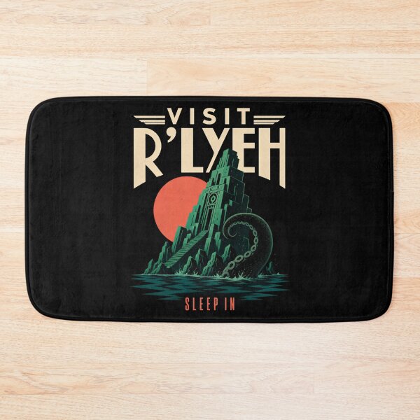 Item preview, Lovecraft Visit R'lyeh - Sleep-In Travel Poster designed and sold by Fenay Designs.