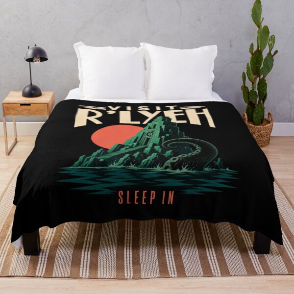 Item preview, Lovecraft Visit R'lyeh - Sleep-In Travel Poster designed and sold by Fenay Designs.