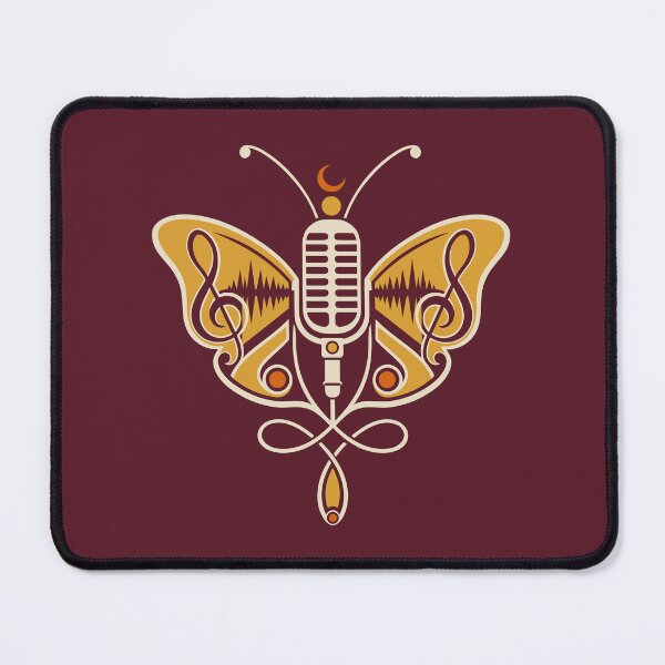 Item preview, Microphone Butterfly Music Treble Clef Symbol designed and sold by Christine Krahl.