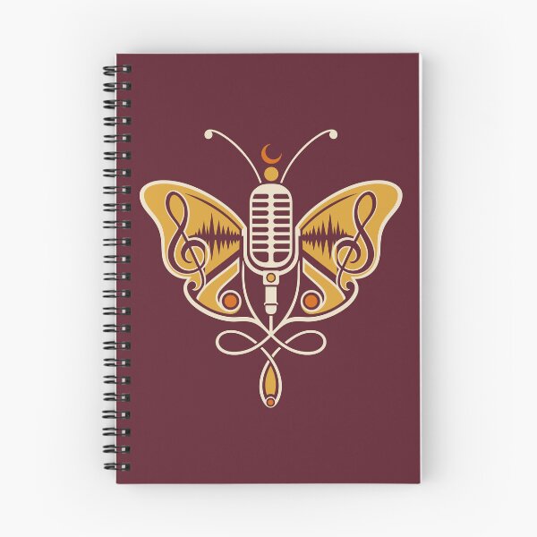 Item preview, Microphone Butterfly Music Treble Clef Symbol designed and sold by Christine Krahl.