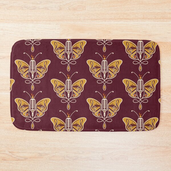 Item preview, Microphone Butterfly Music Treble Clef Symbol designed and sold by Christine Krahl.