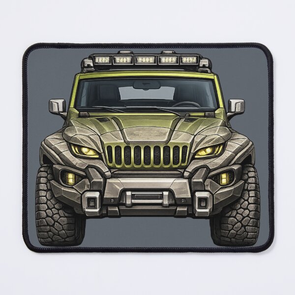 Item preview, Rhino Green Adventure SUV — BV-JRG — Front View designed and sold by BROHLine Studio.