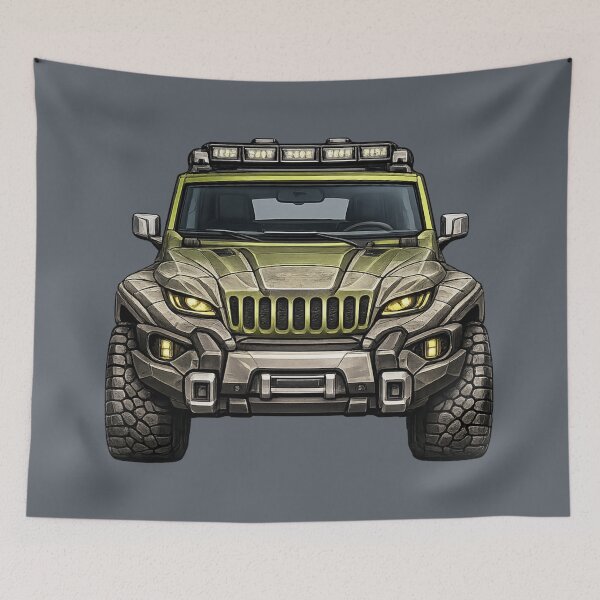 Item preview, Rhino Green Adventure SUV — BV-JRG — Front View designed and sold by BROHLine Studio.