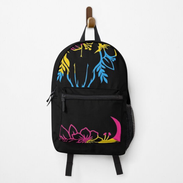 Item preview, Pansexual Western Cowgirl – Pan Pride Floral Bull Skull designed and sold by roartusa.