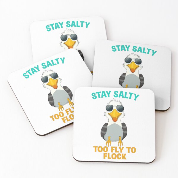 Item preview, Stay Salty Too Fly To Flock Cool Seagull Retro Beach Design designed and sold by retrotoonz.