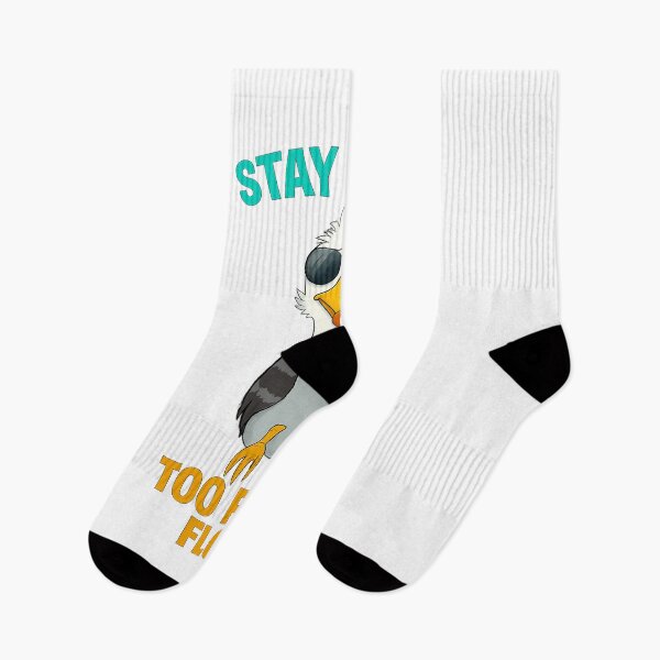 Item preview, Stay Salty Too Fly To Flock Cool Seagull Retro Beach Design designed and sold by retrotoonz.