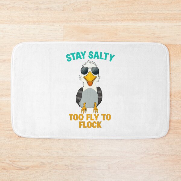Item preview, Stay Salty Too Fly To Flock Cool Seagull Retro Beach Design designed and sold by retrotoonz.