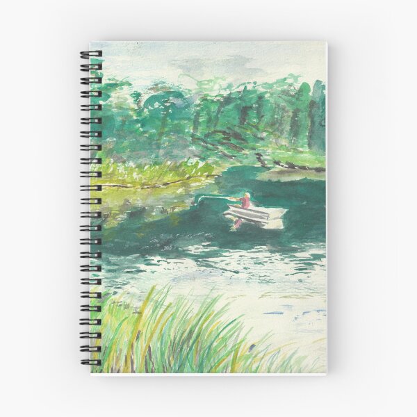 Item preview, Boat on a lake designed and sold by Misfitcane.