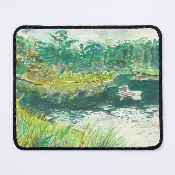 Item preview, Boat on a lake designed and sold by Misfitcane.