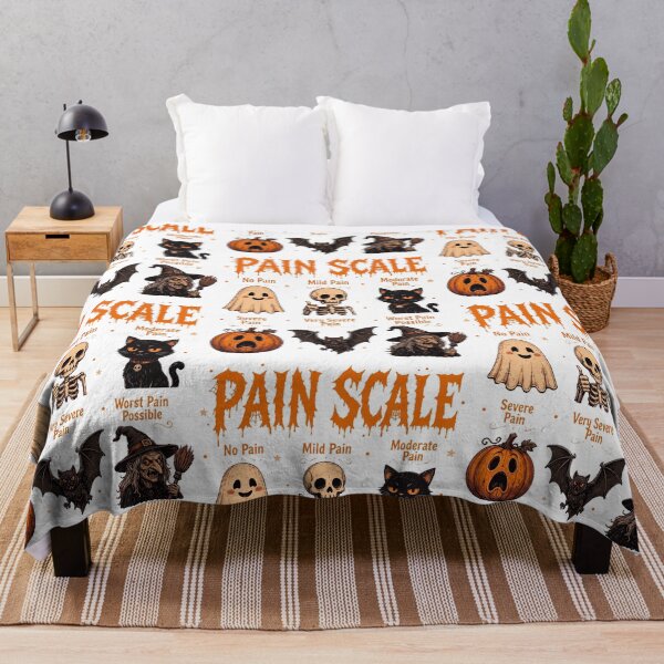 Item preview, Halloween Pain Scale Funny Chart Design designed and sold by phoebelevine.