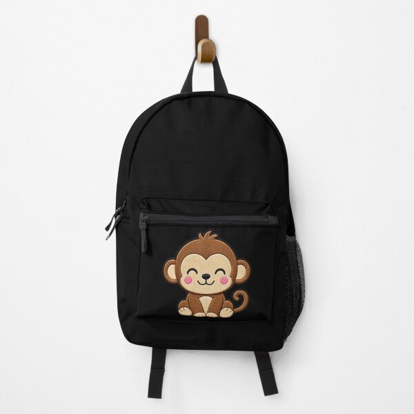 Item preview, Cute Baby Monkey Embroidery Patch Illustration designed and sold by ColorSplash123.