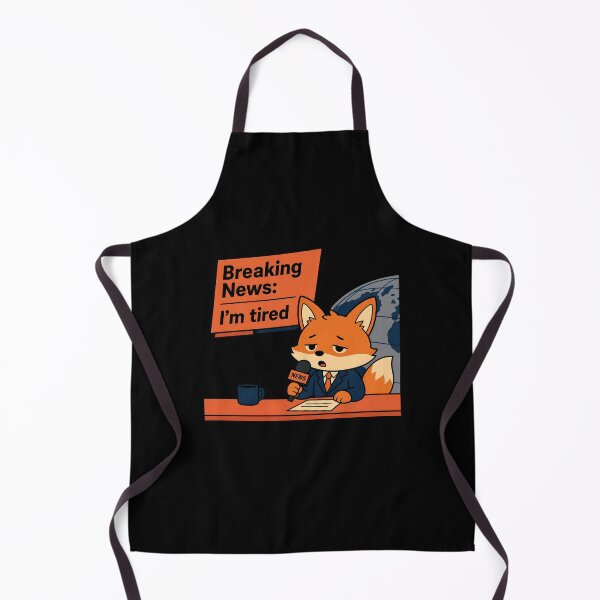 Item preview, Breaking News: I’m Tired – Baby Fox Reporter designed and sold by ManggaeJM.