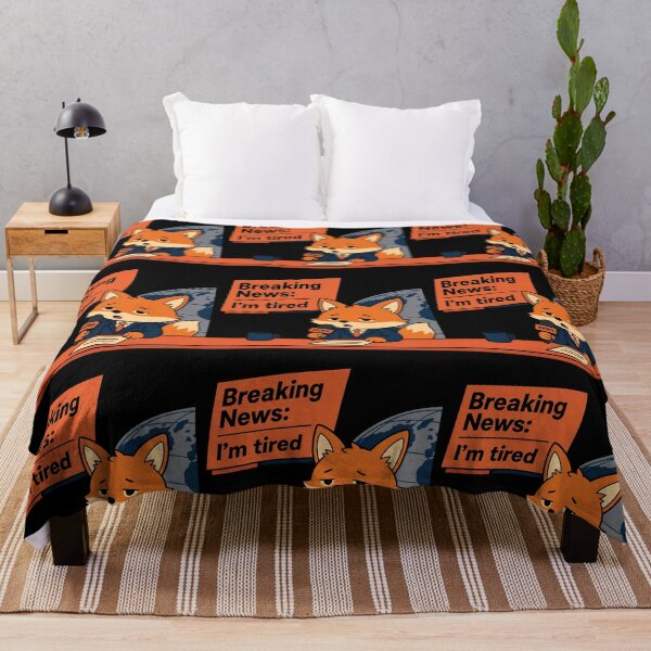 Item preview, Breaking News: I’m Tired – Baby Fox Reporter designed and sold by ManggaeJM.
