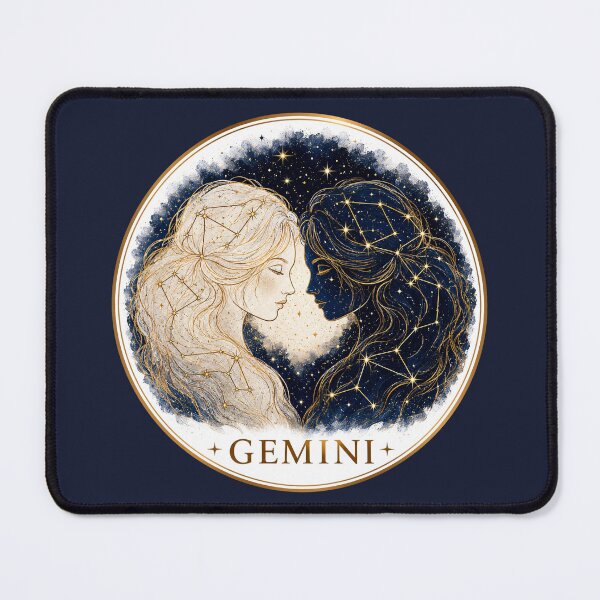 Item preview, Gemini Celestial Twins Zodiac Astrology designed and sold by MythicMood.