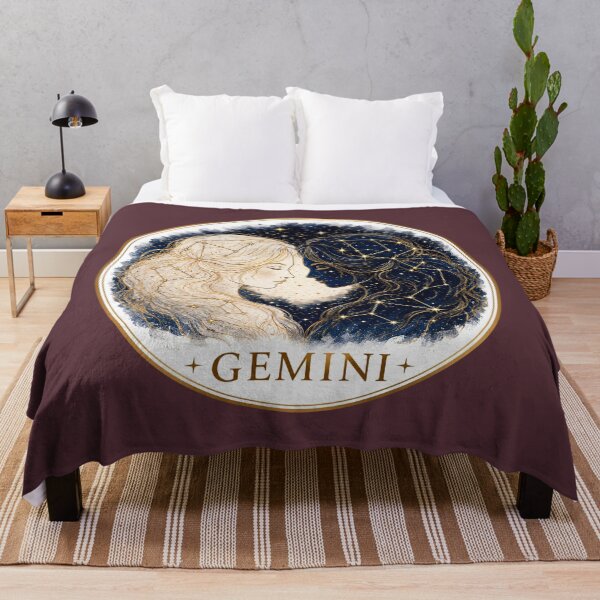 Item preview, Gemini Celestial Twins Zodiac Astrology designed and sold by MythicMood.