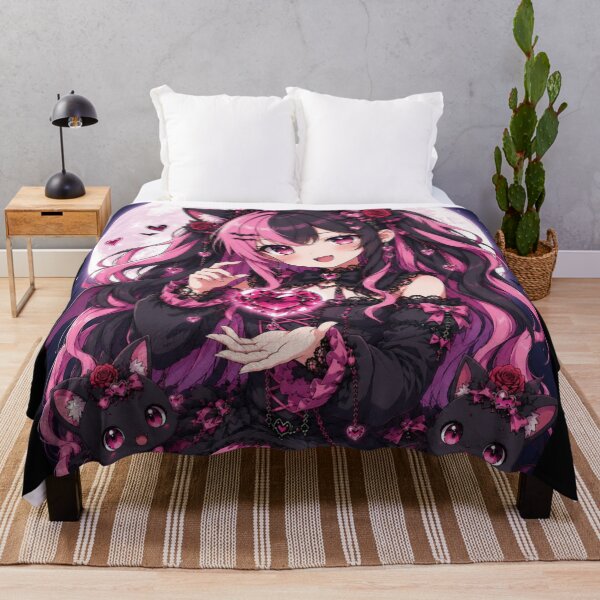 Item preview, Moonlit Crystal Heart Neko – Gothic Anime Girl designed and sold by Revyra Design .