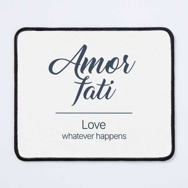 Item preview, Amor Fati – Minimalist Style Stoic Quote - Dark Version designed and sold by Stoic Core.