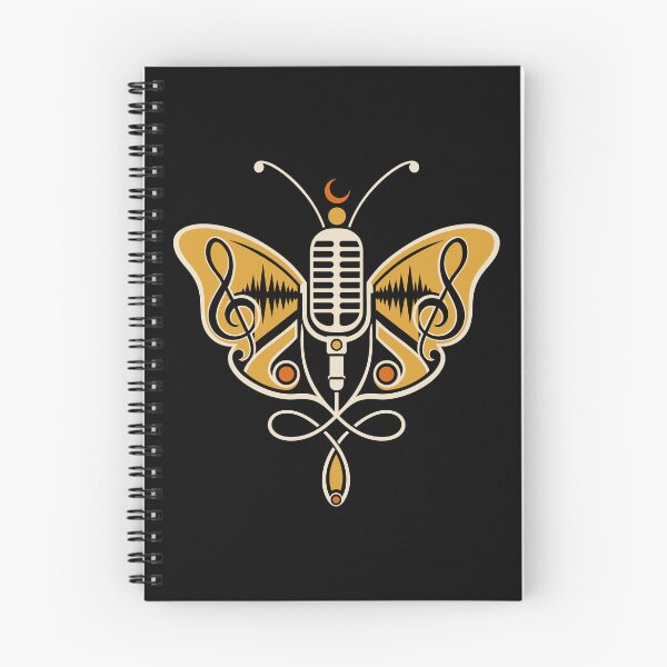 Item preview, Microphone Butterfly Music Treble Clef Symbol designed and sold by Christine Krahl.